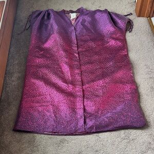 Amunyelia Purple Shimmering African Bubu Dress SIZE OS